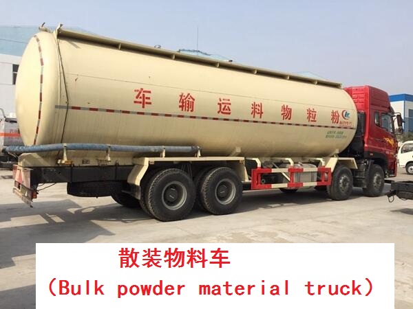 Bulk material truck